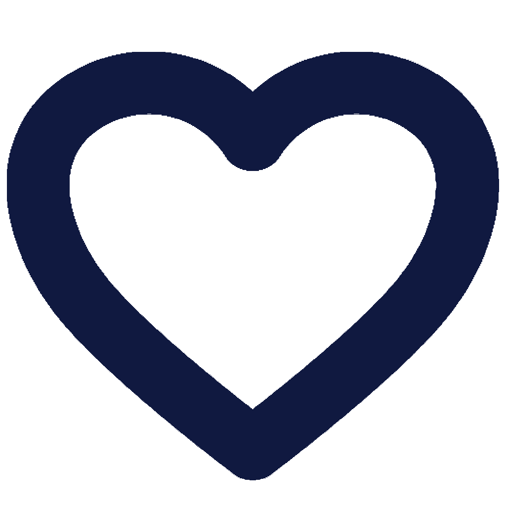 Heart-oxford blue